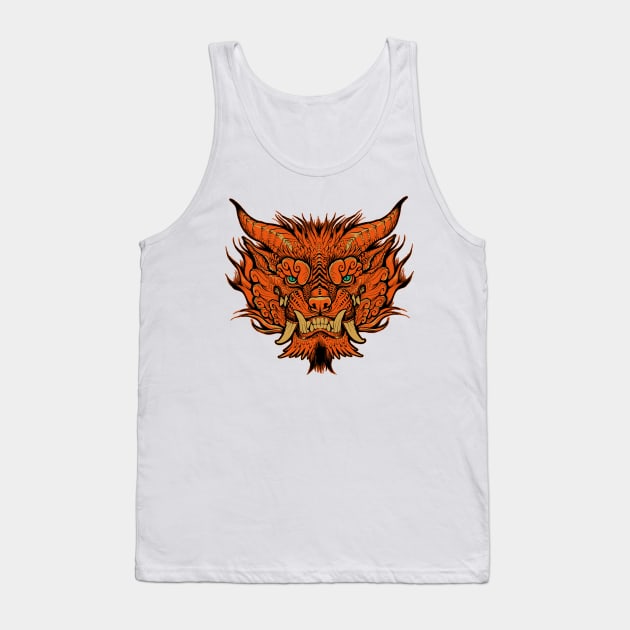 Foo Dog creature Tank Top by missmonster